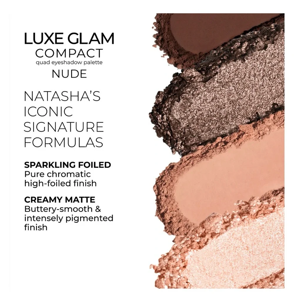 Natasha Denona LUXE GLAM COMPACT 4-Color Eyeshadow Palette - Nude